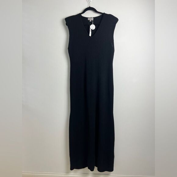 NEW J. Crew Women's Black Spring Street Featherweight Cashmere Sweater-Dress L - Picture 3 of 11